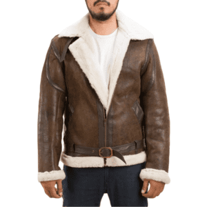 Double Face Shearling leather Jacket - Front Side