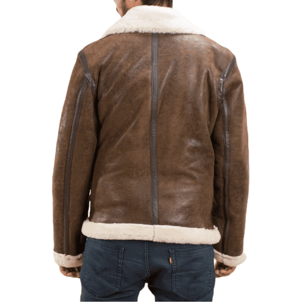 Double Face Shearling leather Jacket - Back Side