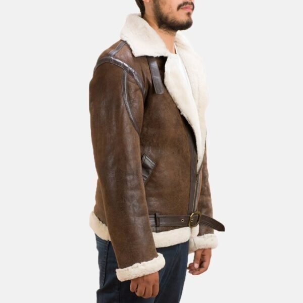 Double Face Shearling leather Jacket - Side Front