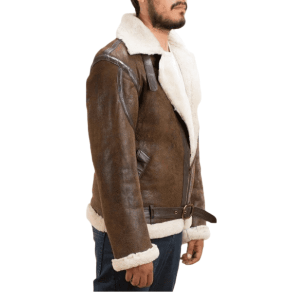 Double Face Shearling leather Jacket - Side