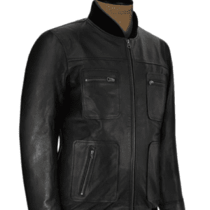 Dwayne Johnson the other Guys Leather Jacket - Left Side