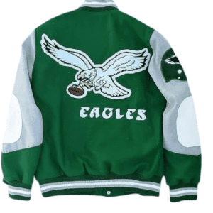 Princess Diana Philadelphia Wool Varsity Jacket - Eagles Letterman Jacket for Women back side