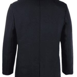 Classic Melton Wool US Navy Pea Coat Back Side