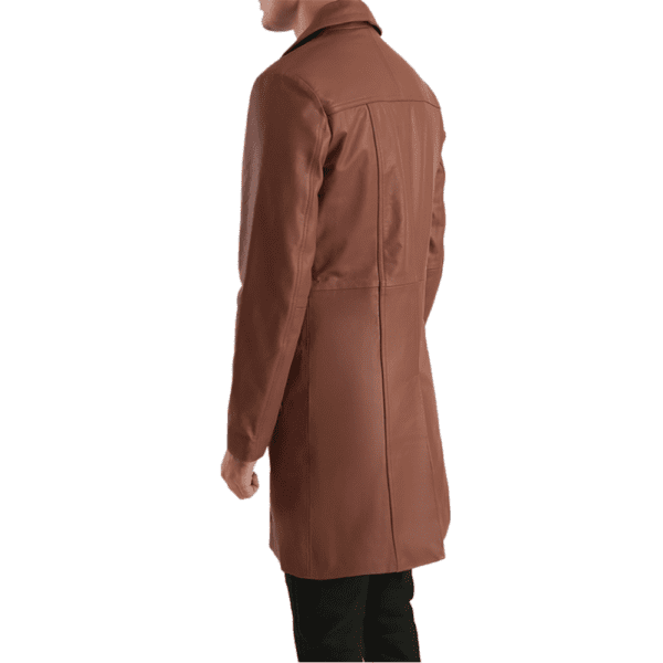 Don Long Brown Leather Coat Right Side