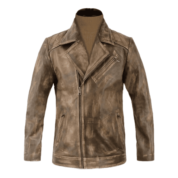 Roger Timber Leather Jacket Front Side