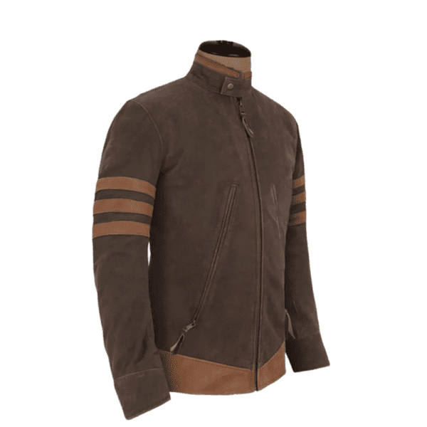 X - Men Origins Wolverine Leather Jacket Left Side