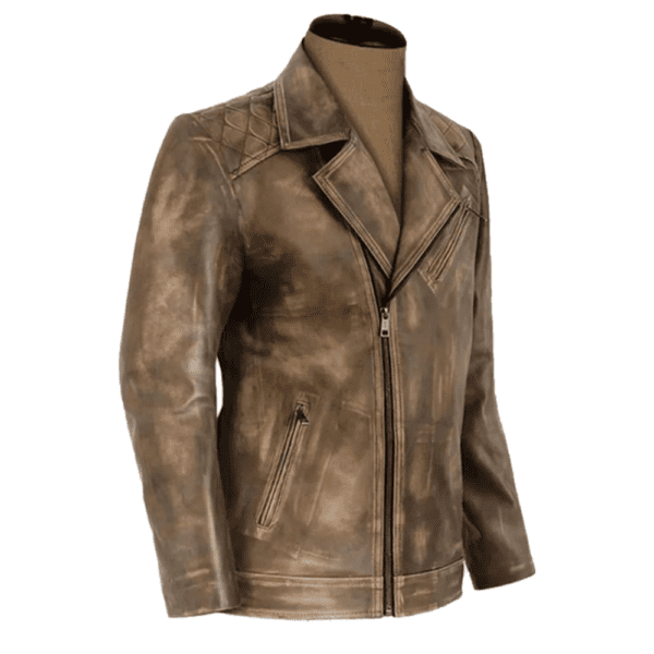 Roger Timber Leather Jacket Left Side