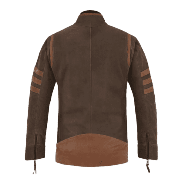 X - Men Origins Wolverine Leather Jacket Back Side