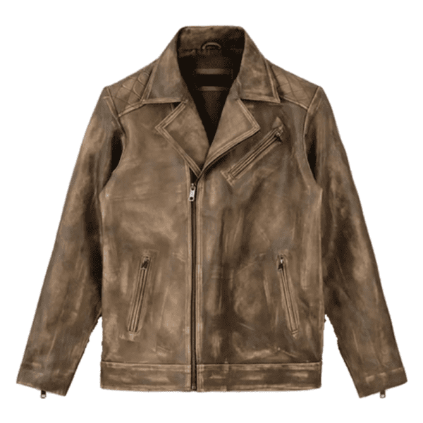 Roger Timber Leather Jacket Front Side